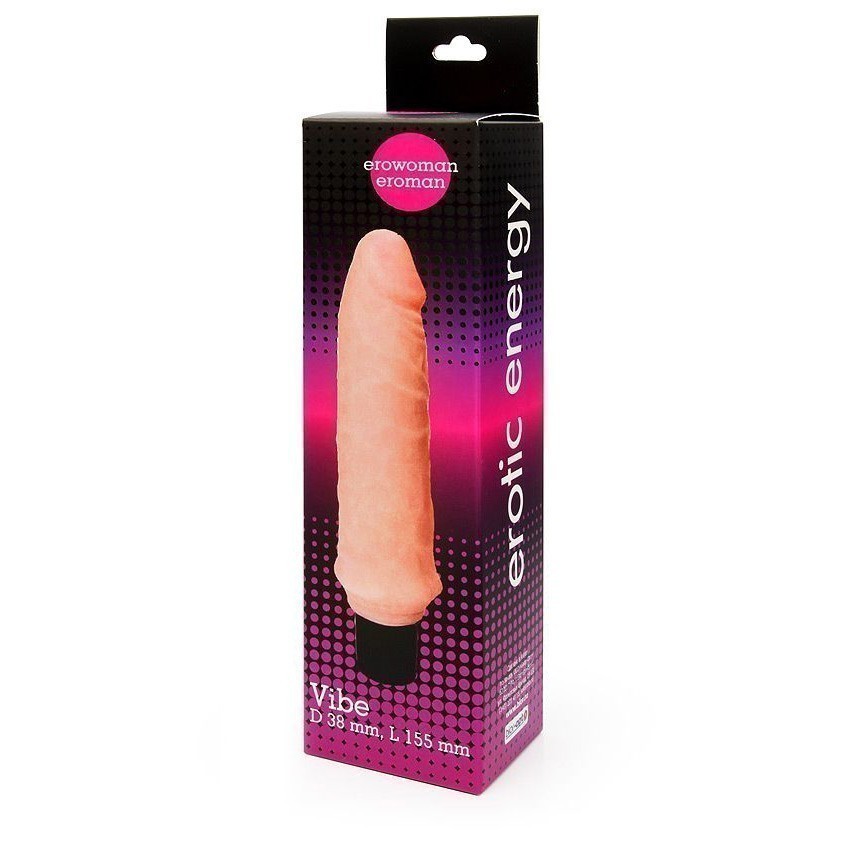    REALISTIC COCK VIBE, L 155  D 38  . EE-10056