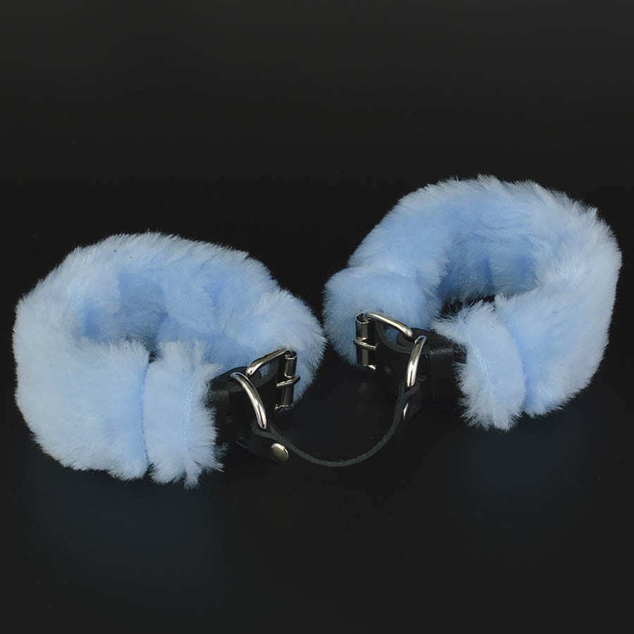 НАРУЧНИКИ LITE С ГОЛУБЫМ МЕХОМ артикул 3442-15