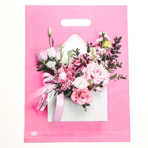 ПАКЕТ НЕЖНОЕ ПОСЛАНИЕ С ВЫРУБНОЙ РУЧКОЙ, 40х31 см, 60 мкм, арт. 9489593